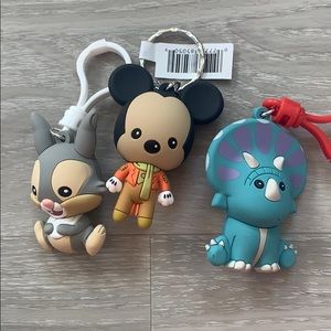 Disney figural bag clips- pack of 3